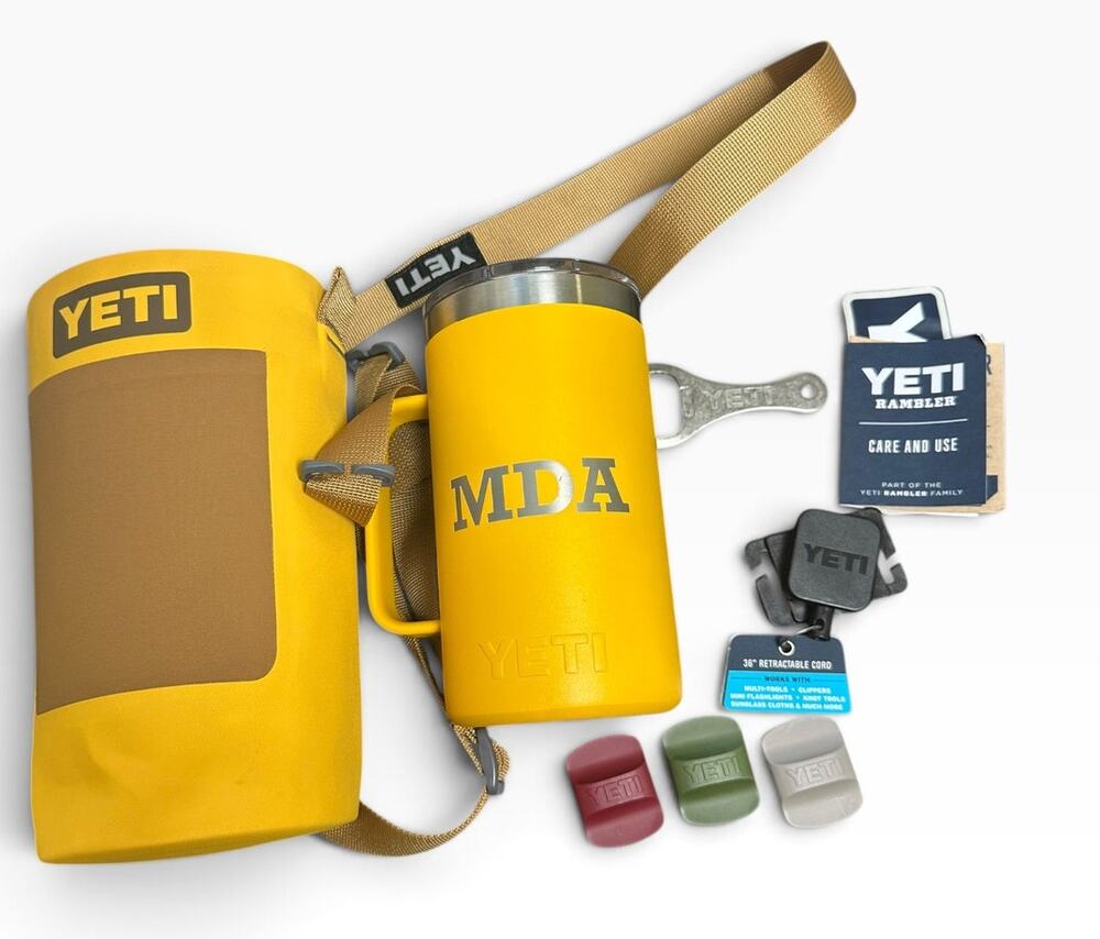 YETI Rambler 24oz Bundle MagSlider Lids Bottle Sling Opener Cord Clip